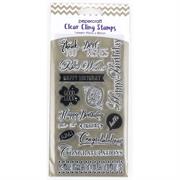 STAMPS CLEAR CLING 180 X90MM, BIRTHDAY